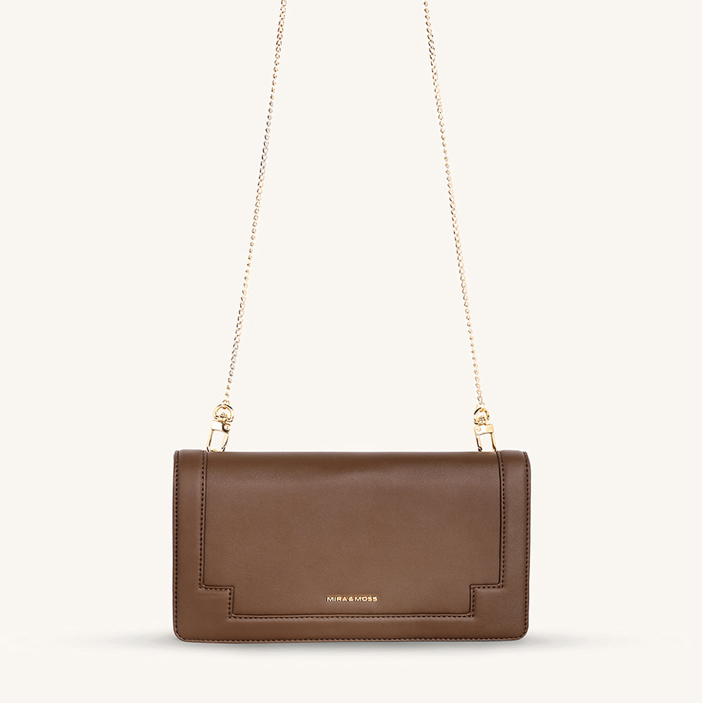 Mira & Moss Delphine Crossbody Bag - Chocolate Latte - Myra USA