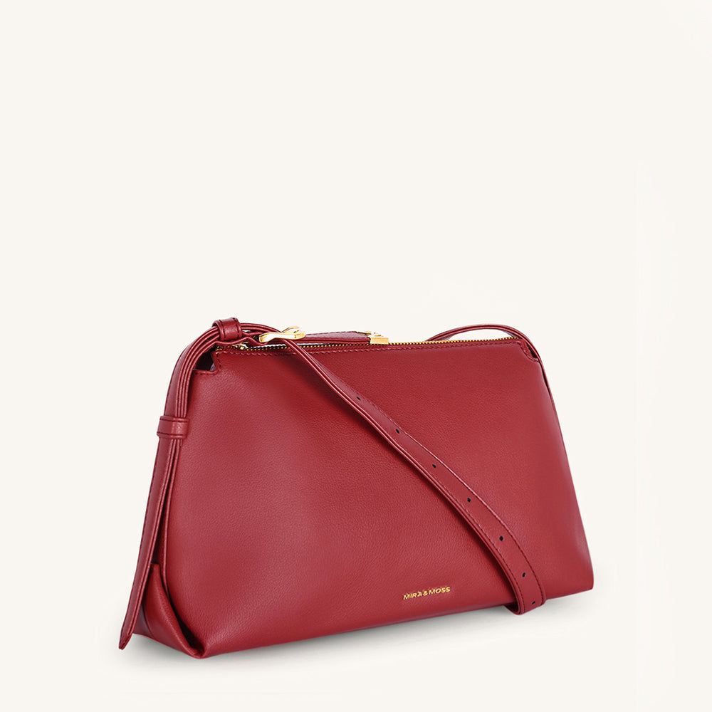 Mira & Moss Audrey Crossbody Bag - Garnet Red - Myra USA