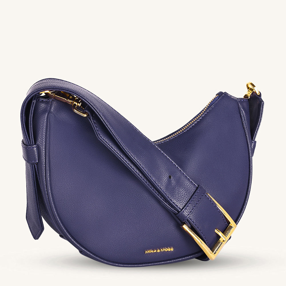 Mira & Moss Sabine Crescent Crossbody Bag - Future Dusk - Myra USA