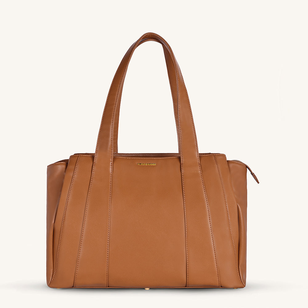 Mira & Moss Victoria Tote Bag - Tan - Myra USA