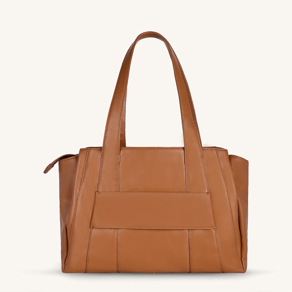 Mira & Moss Victoria Tote Bag - Tan - Myra USA