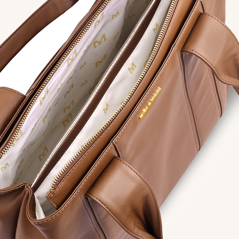 Mira & Moss Laurel Tote Bag - Chocolate Latte - Myra USA