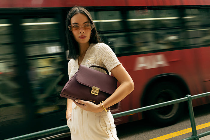 Mira & Moss Beverly Crossbody Bag - Plum - Myra USA