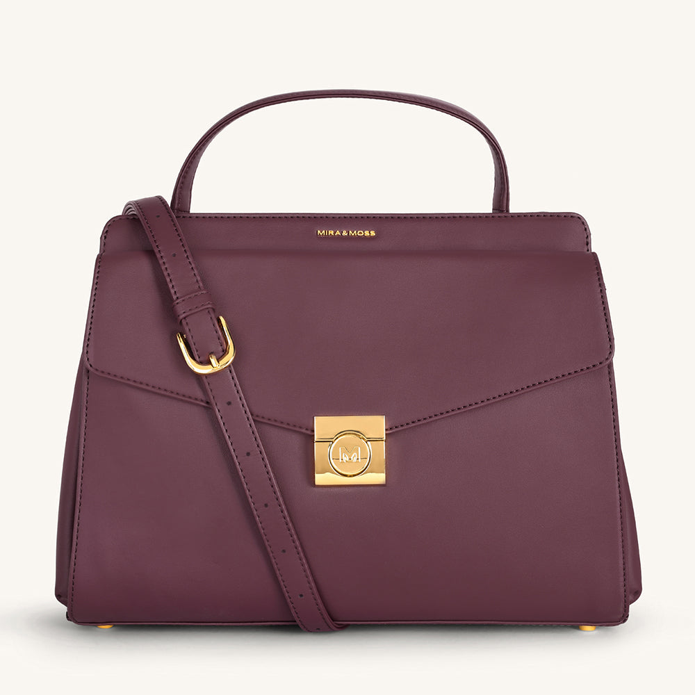 Mira & Moss Beverly Crossbody Bag - Plum - Myra USA