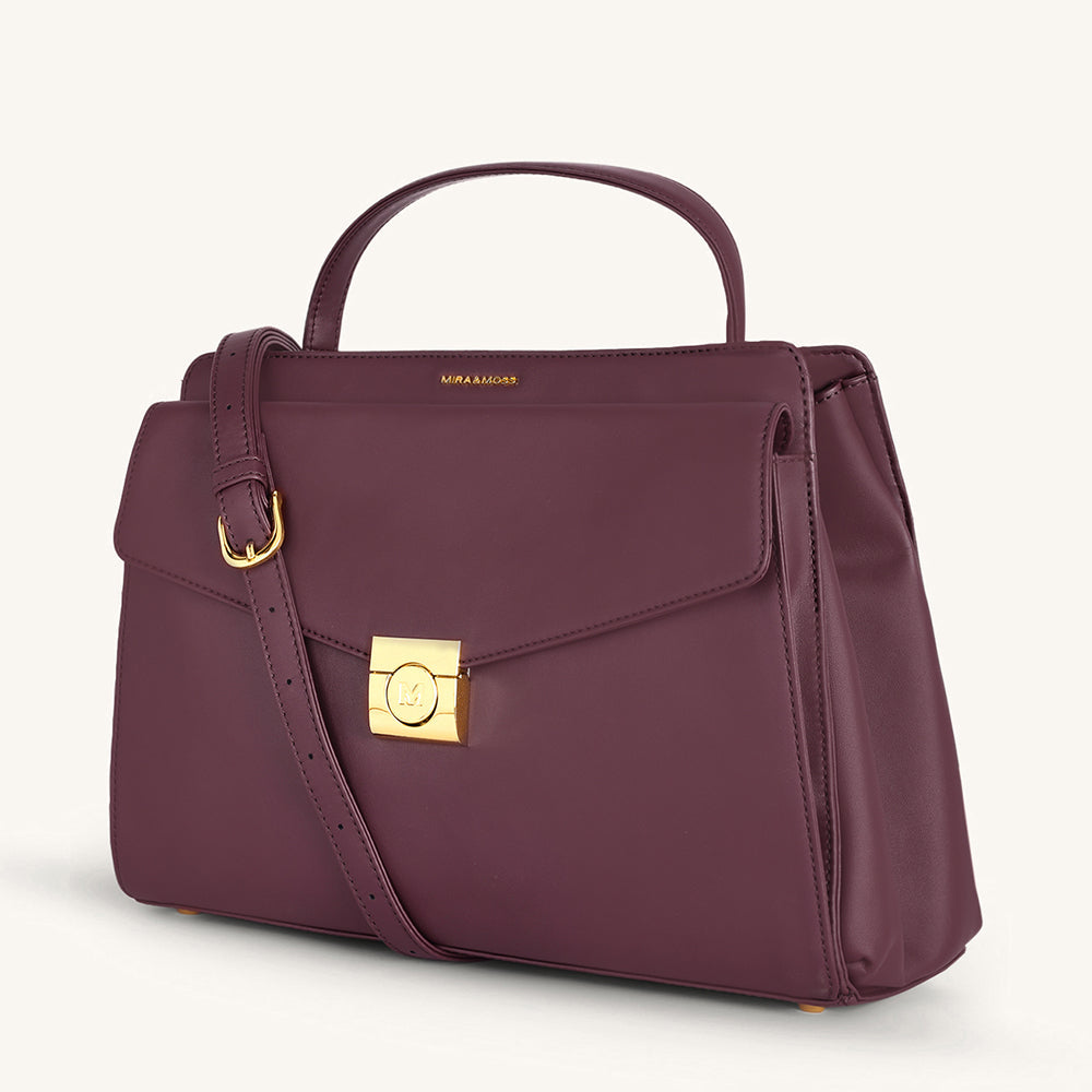 Mira & Moss Beverly Crossbody Bag - Plum - Myra USA