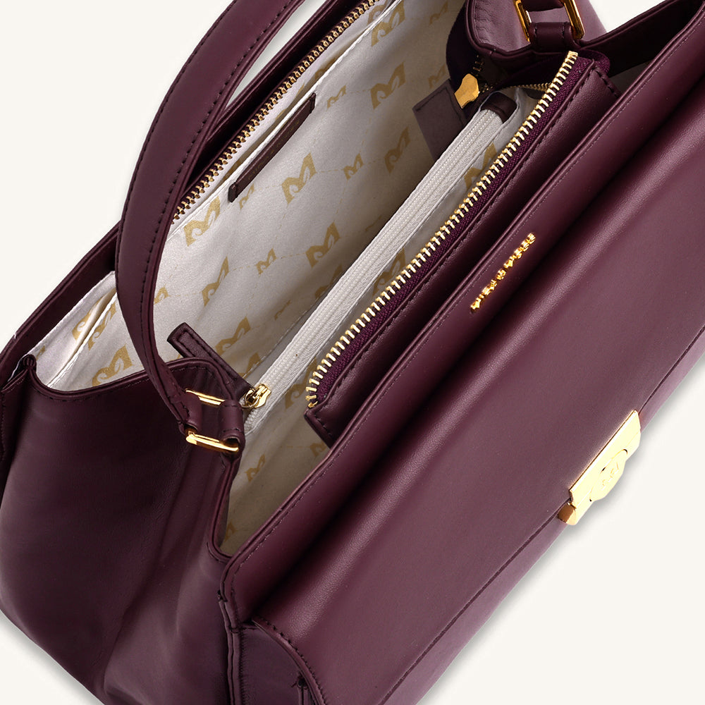 Mira & Moss Beverly Crossbody Bag - Plum - Myra USA
