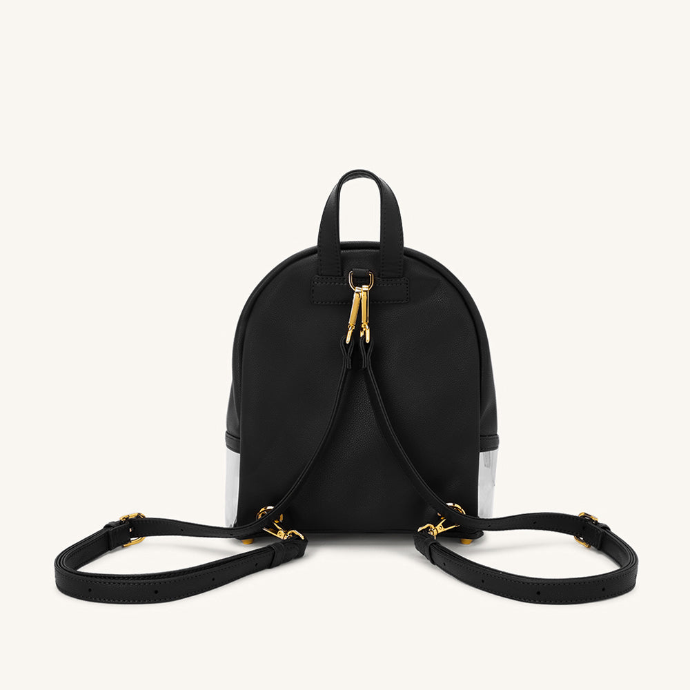 Mira & Moss Francine Clear Backpack - Black - Myra USA