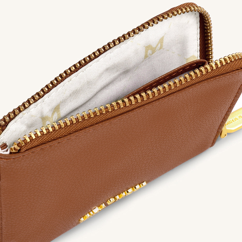 Mira & Moss Nova Compact Wallet - Tan - Myra USA