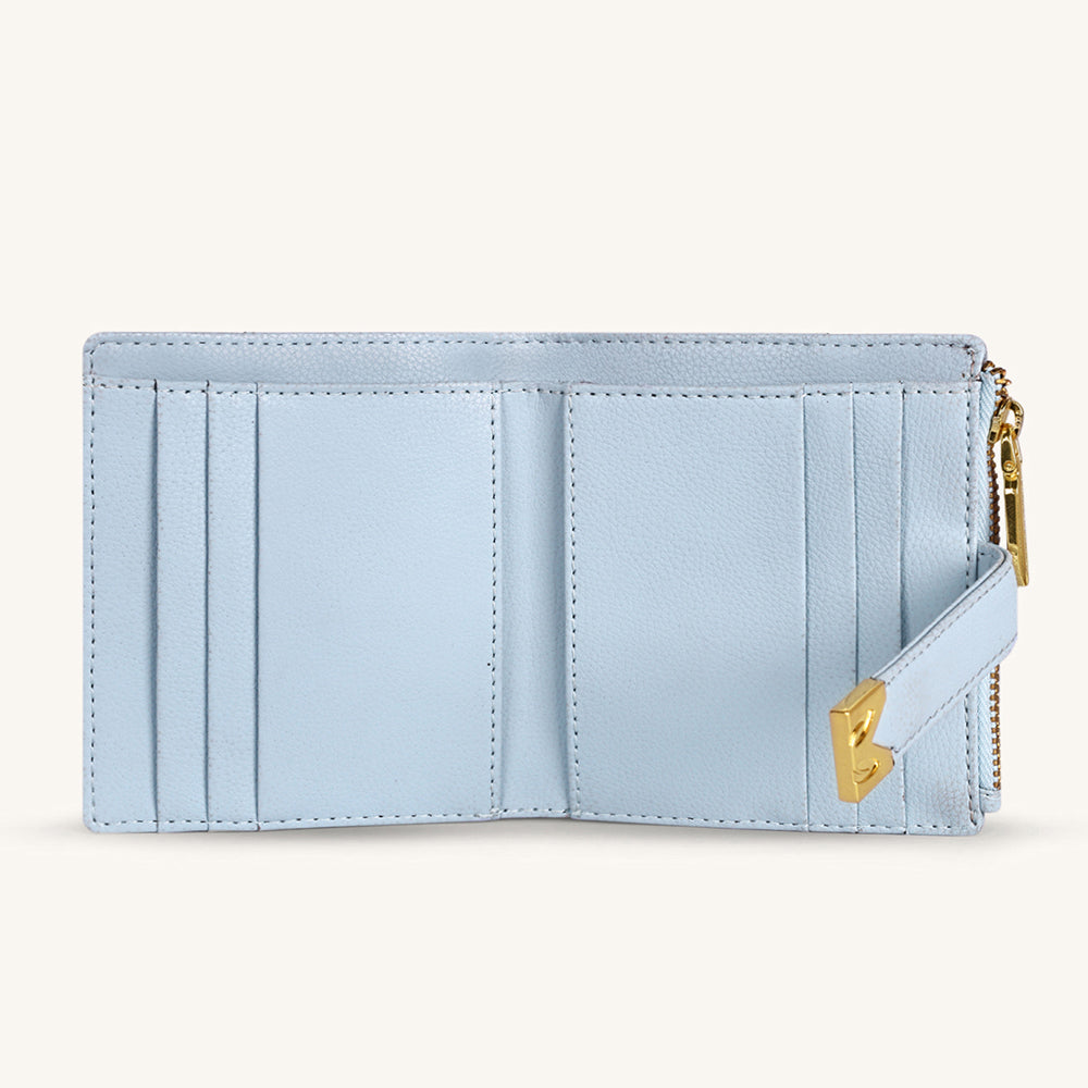 Mira & Moss Regina Compact Wallet - Ice Blue - Myra USA