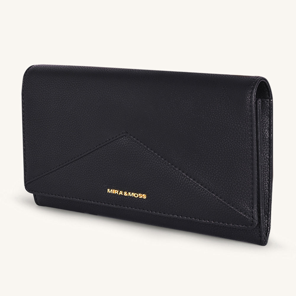 Mira & Moss Napa Long Wallet - Black - Myra USA
