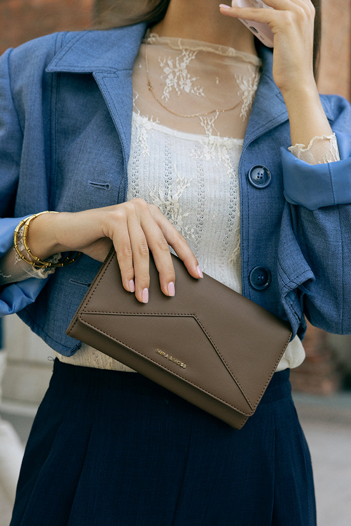 Mira & Moss Napa Long Wallet - Chocolate Latte - Myra USA