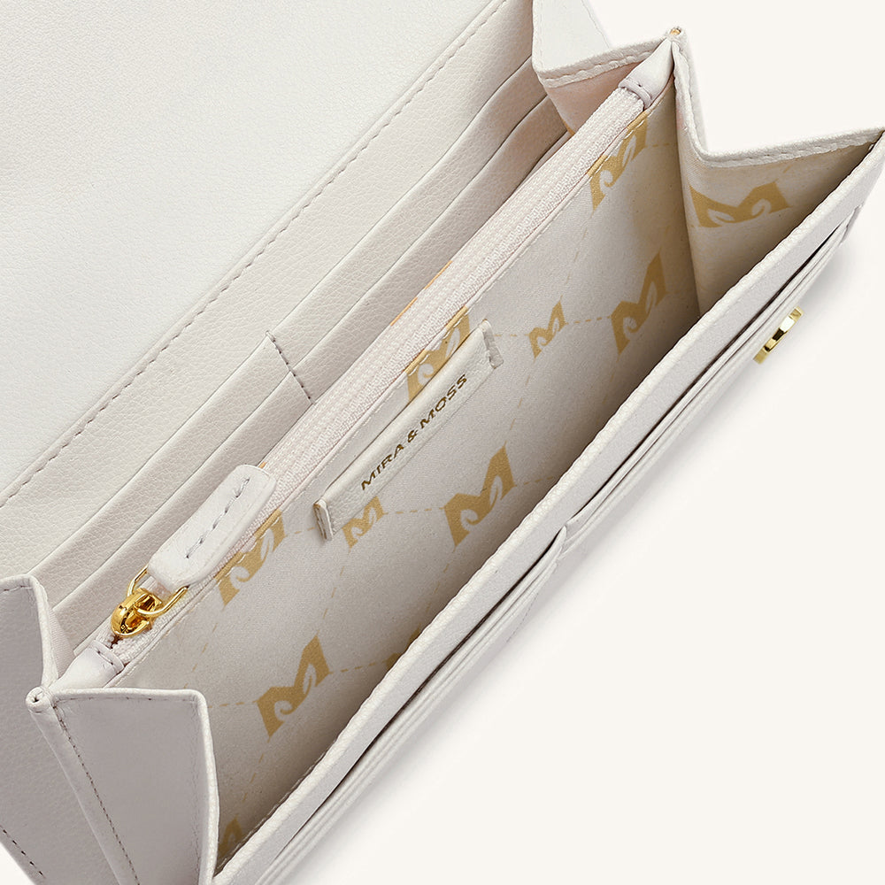 Mira & Moss Napa Long Wallet - Ivory - Myra USA