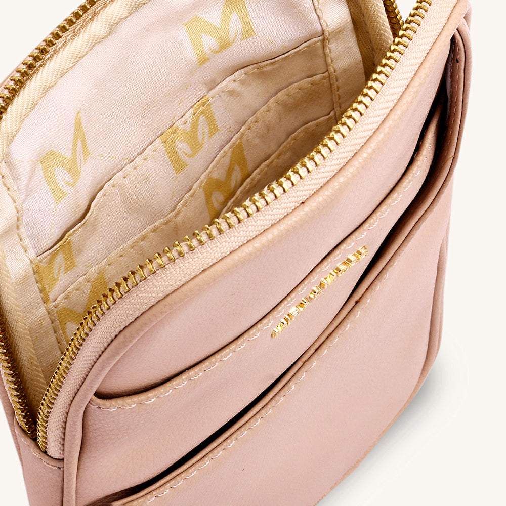 Mira & Moss Iris Mini-Crossbody Bag - Transcendent Pink - Myra USA