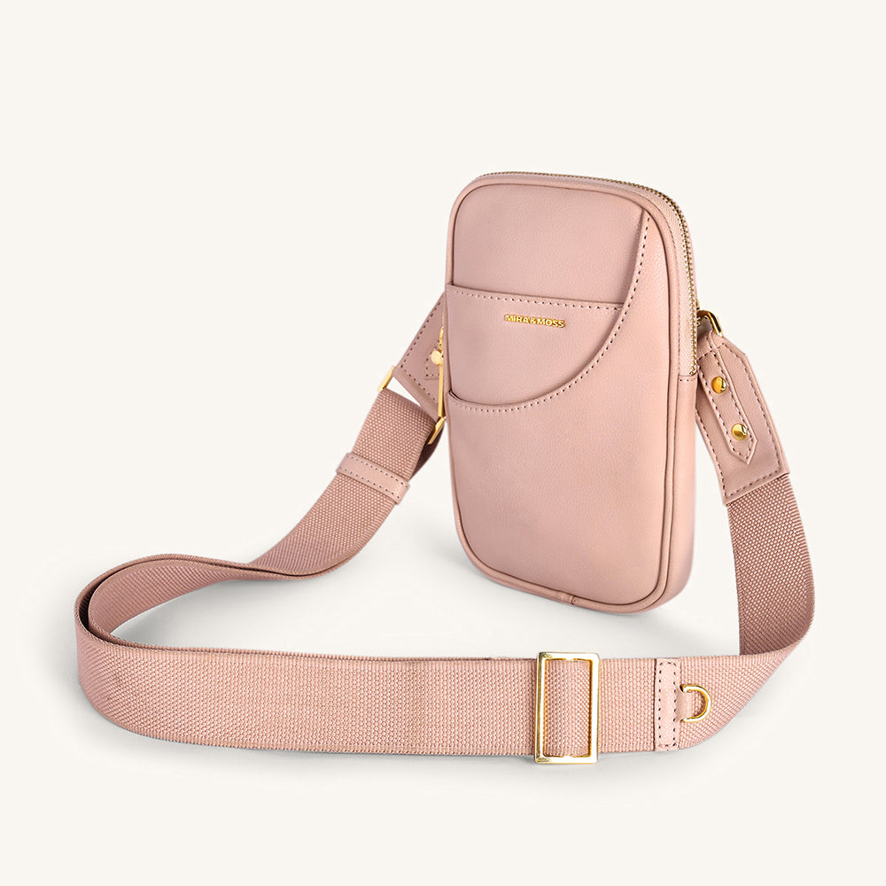 Mira & Moss Iris Mini-Crossbody Bag - Transcendent Pink - Myra USA