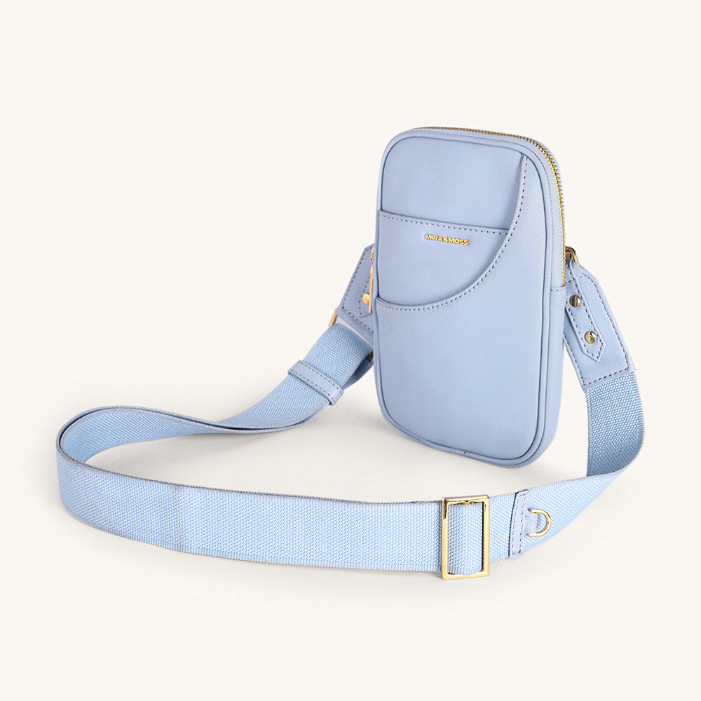 Mira & Moss Iris Mini-Crossbody Bag - Ice Blue - Myra USA