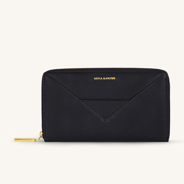 Mira & Moss Corrine Long Wallet - Black - Myra USA