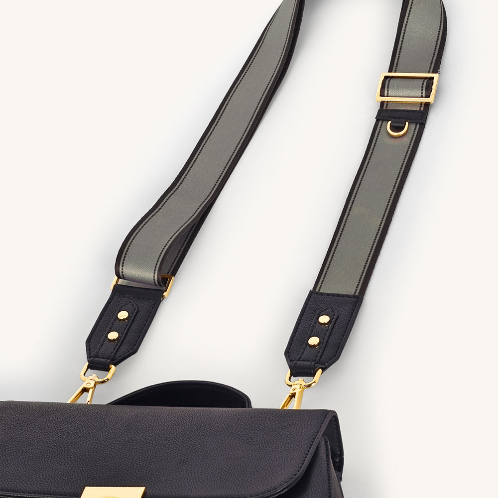 Marissa Coordinate Bag Strap - Charcoal - Myra USA