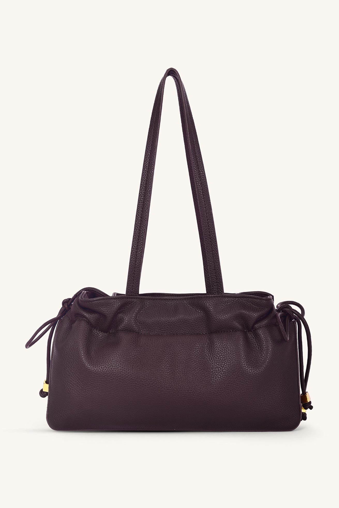Solene Drawstring Shoulder Bag - Cocoa - Myra USA