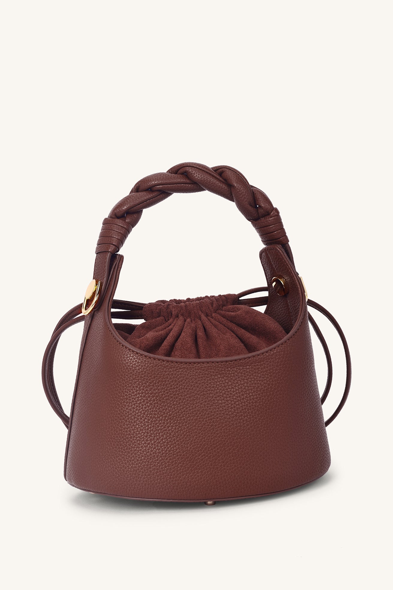 Mocha Knot Bucket Bag - Cocoa Umber - Myra USA