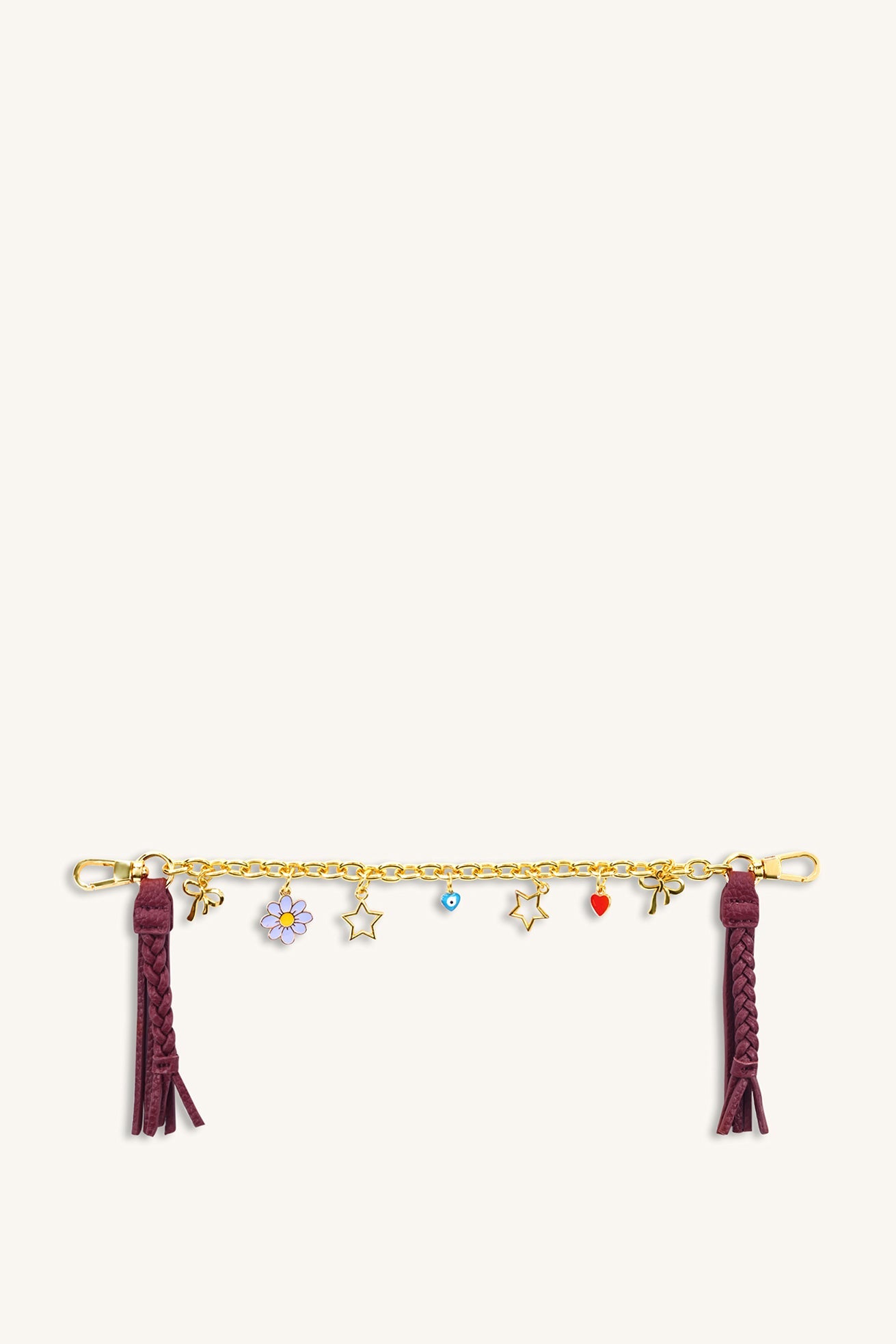 Celeste Charm Chain - Plum Brown - Myra USA