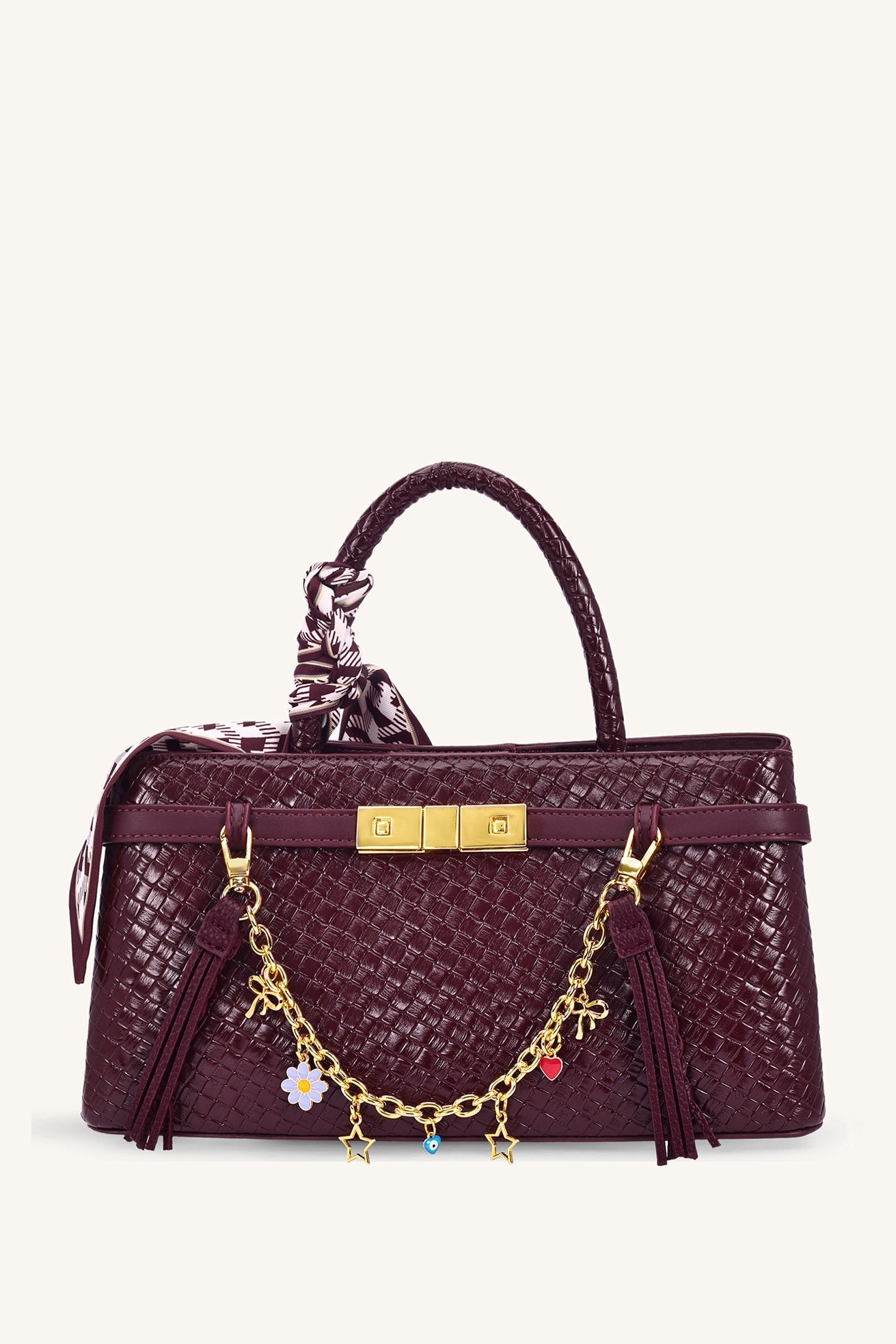 Celeste Charm Chain - Plum Brown - Myra USA