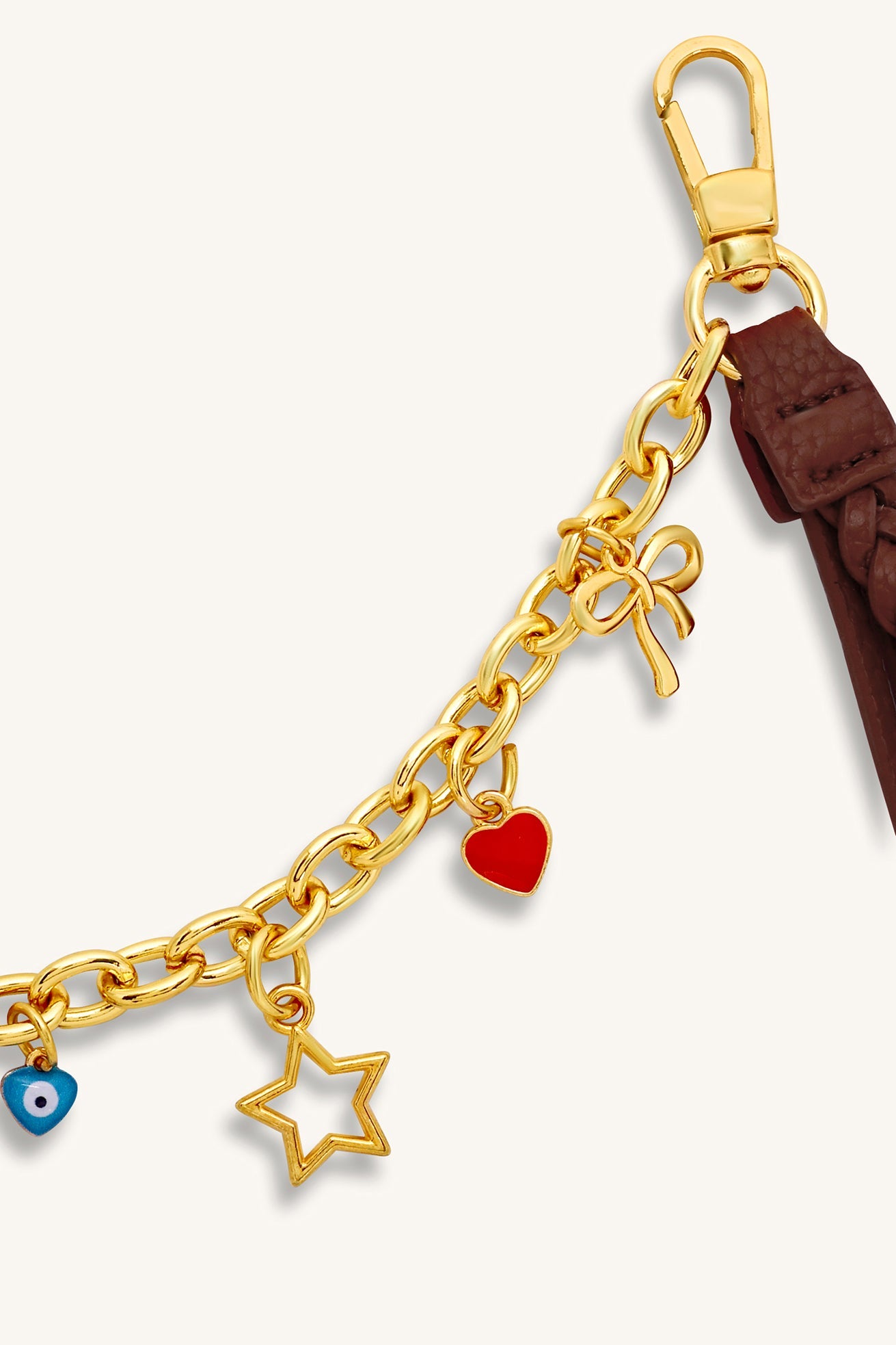 Celeste Charm Chain - Brown - Myra USA