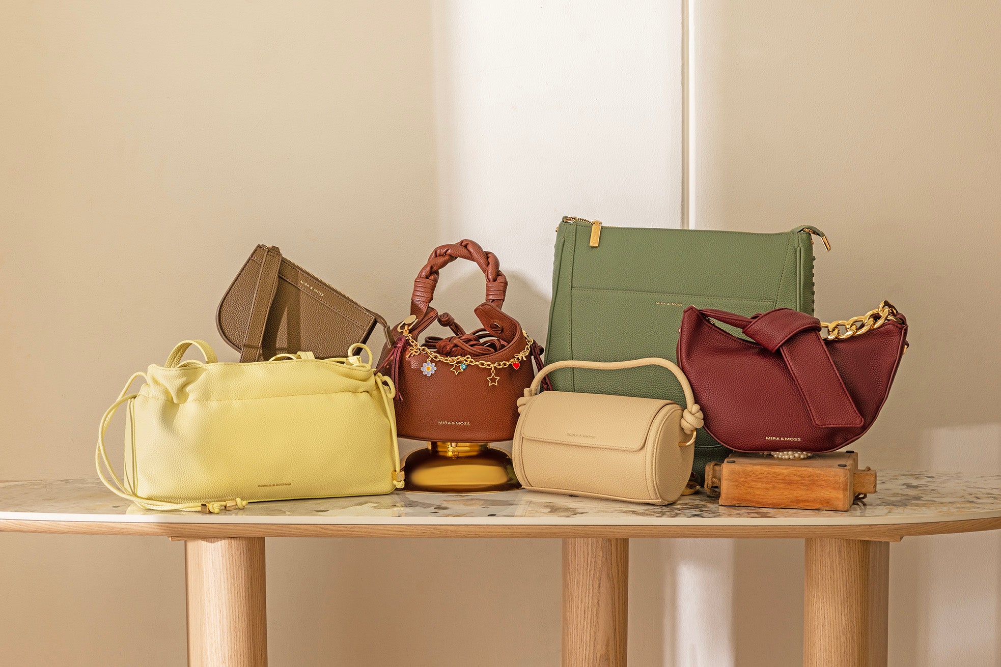 Mira & Moss Maelis Wristlet - Moon Sand - Myra USA