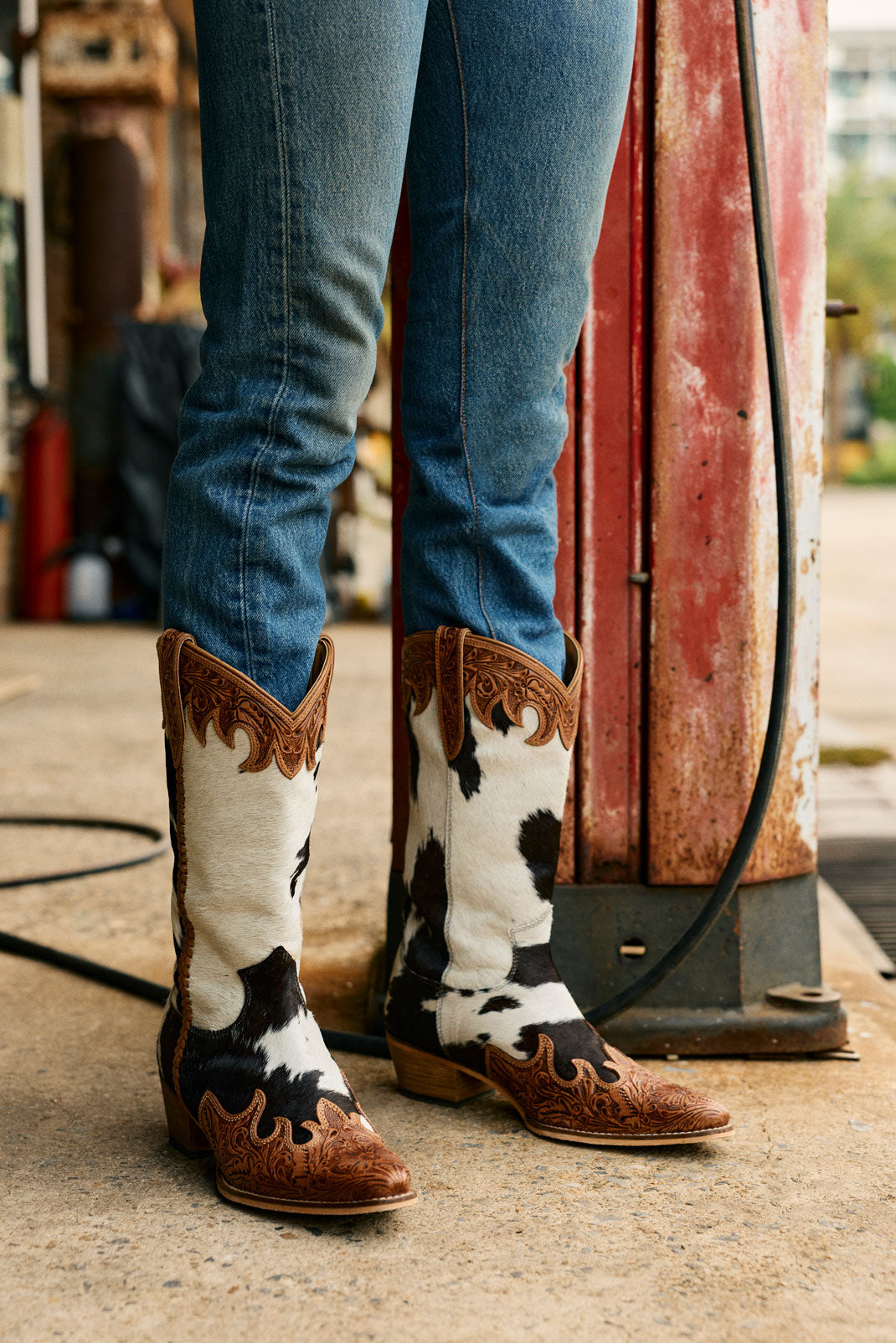 Adelaide Hair-On High Top Boots - Myra USA