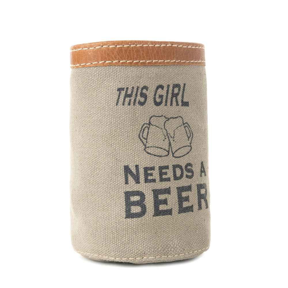 This Girl Needs A Beer Can Holder