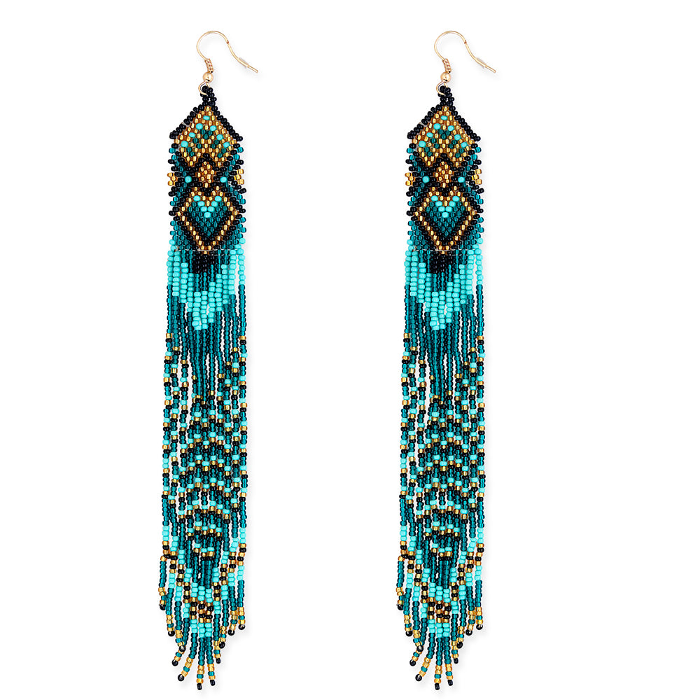 Skybird Trails Beaded Earrings - Myra USA