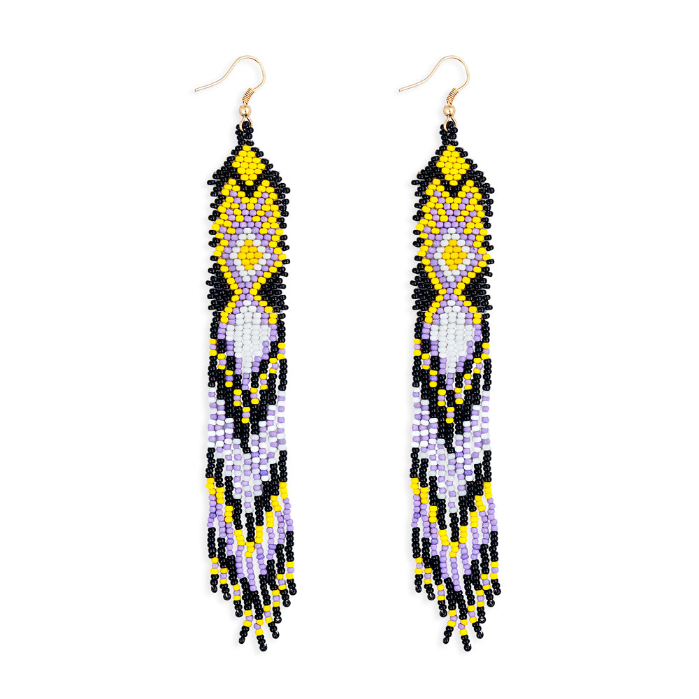 Sandstone Oasis Beaded Earrings - Myra USA