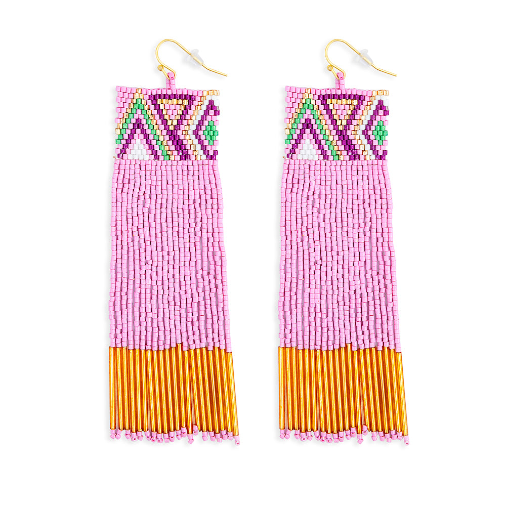 Radiant Flow Beaded Earrings - Myra USA