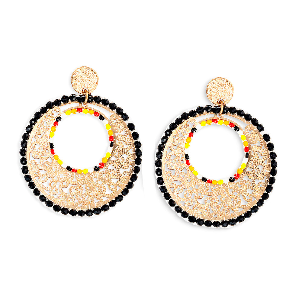 Moonbeam Mine Beaded Earrings - Myra USA