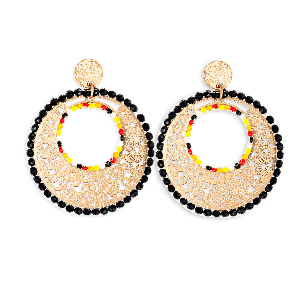 Moonbeam Mine Beaded Earrings - Myra USA