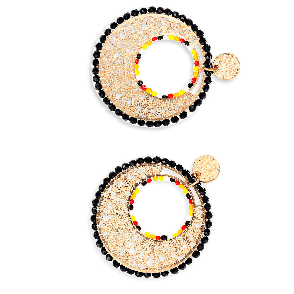 Moonbeam Mine Beaded Earrings - Myra USA