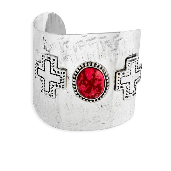 Pueblo Redstone Cuff Bracelet - Myra USA
