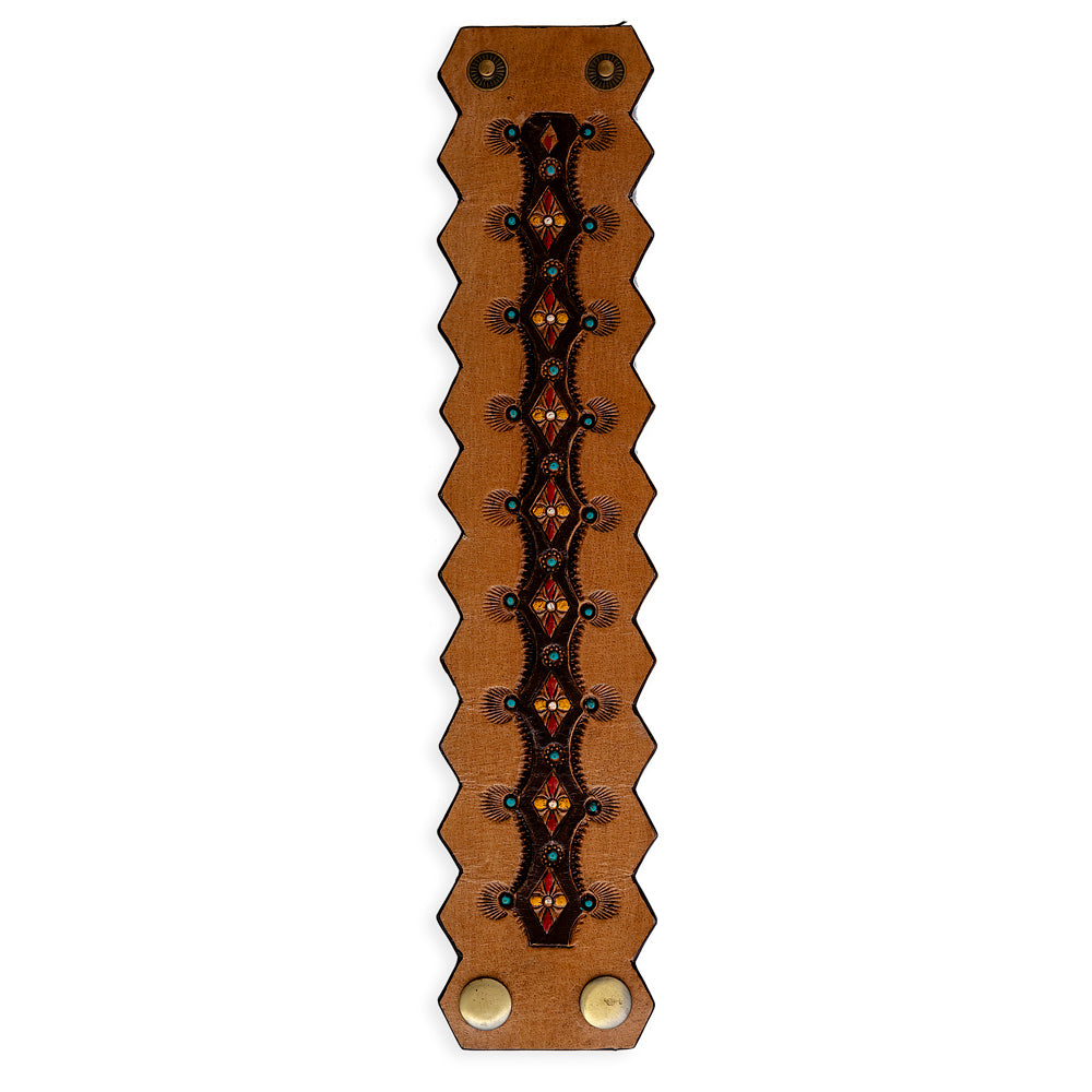 Canyon Crest Leather Cuff Bracelet - Myra USA