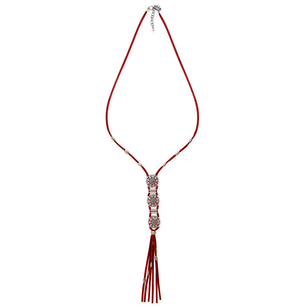Charmed Life Necklace In Crimson - Myra USA