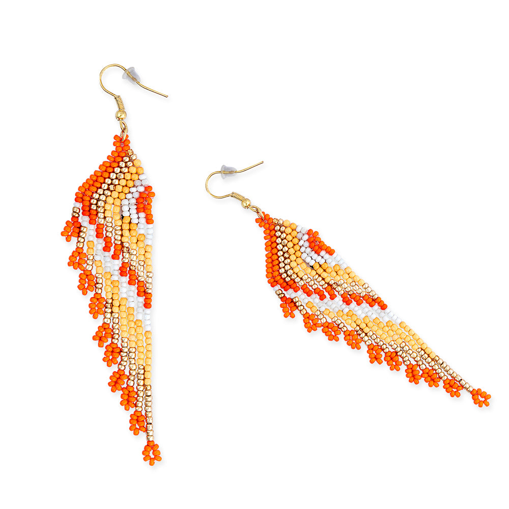 Thunderbird Wing Beaded Earrings - Myra USA