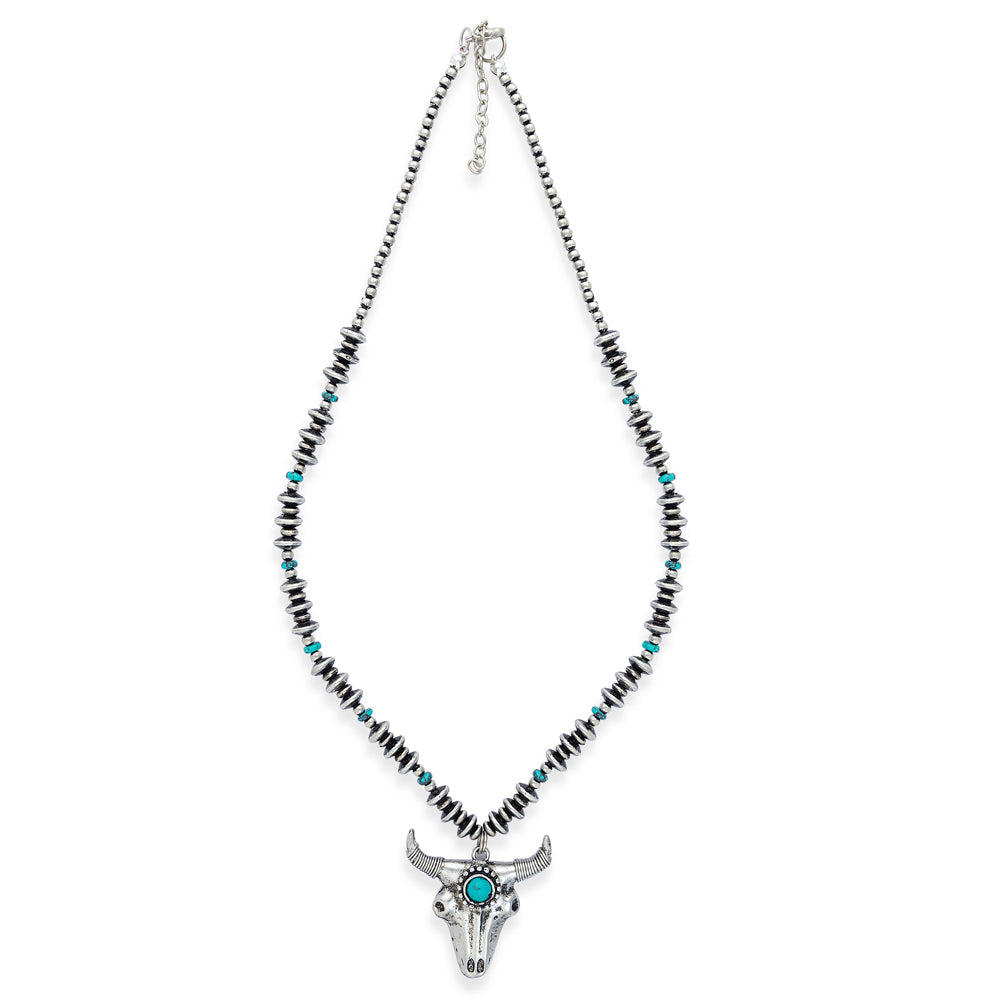 Majestic Prairie Steer Necklace - Myra USA