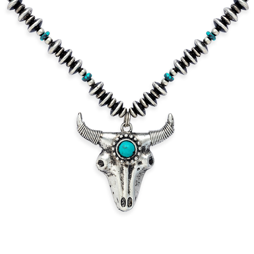 Majestic Prairie Steer Necklace - Myra USA