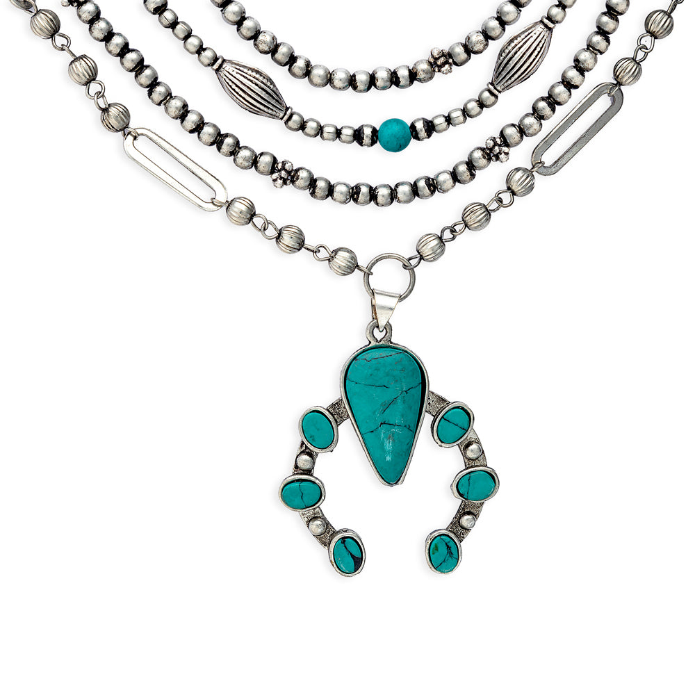 Squash Blossom Multistrand Necklace - Myra USA