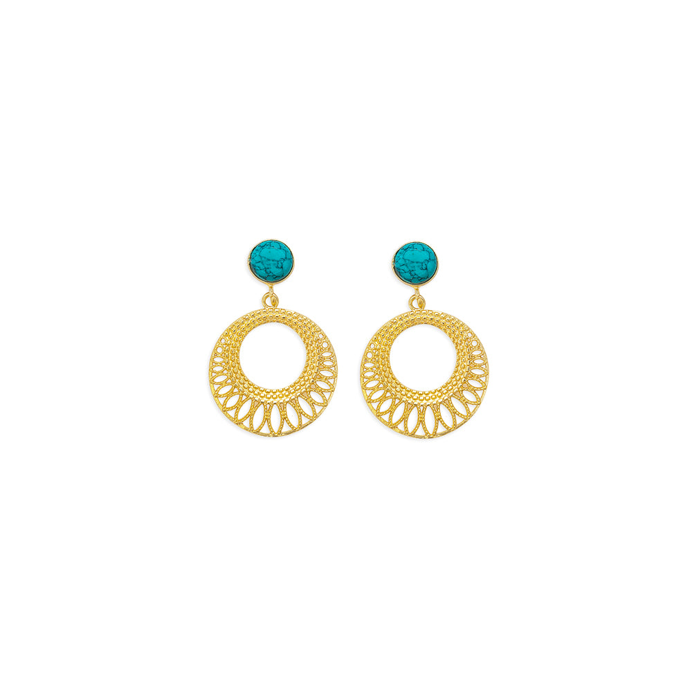 Web of Star Light Earrings in Gold - Myra USA