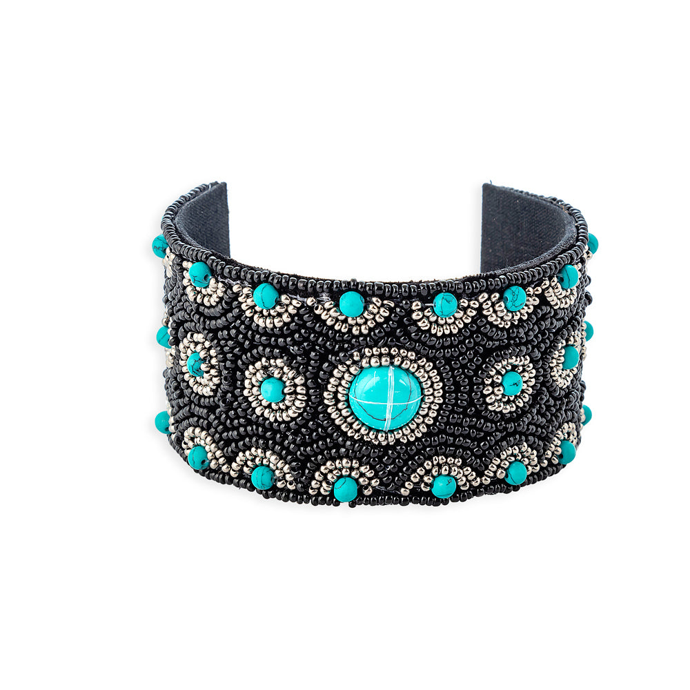 Corsikka Beaded Cuff Bracelet - Myra USA