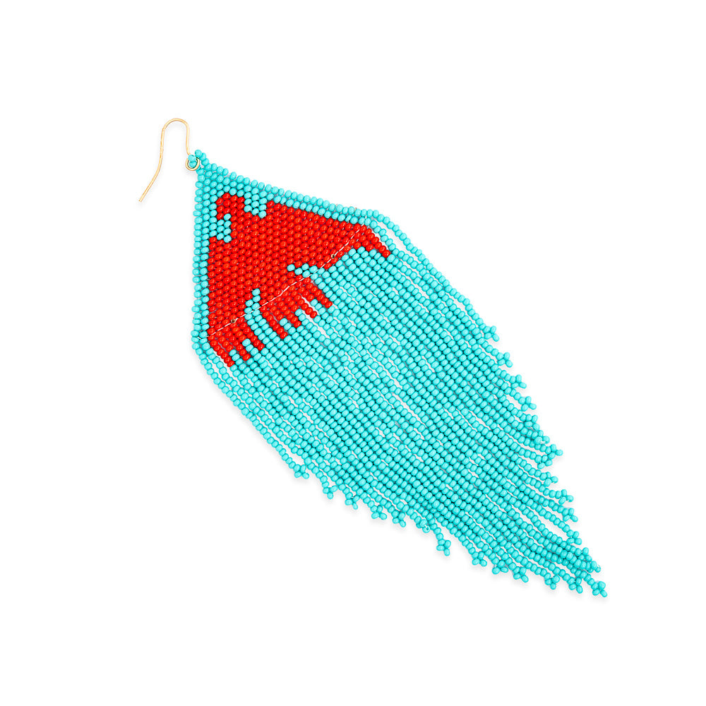 Thunderbird Soar Beaded Earrings - Myra USA