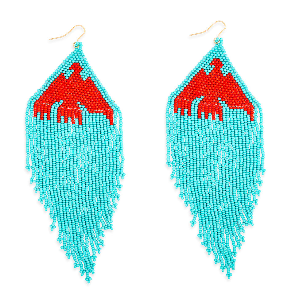 Thunderbird Soar Beaded Earrings - Myra USA