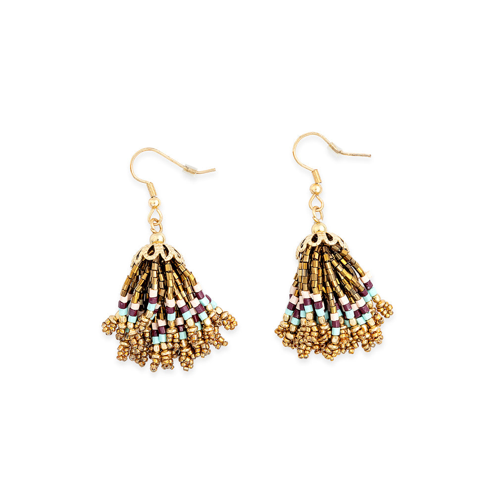 Spanish Skirts Beaded Earrings - Myra USA