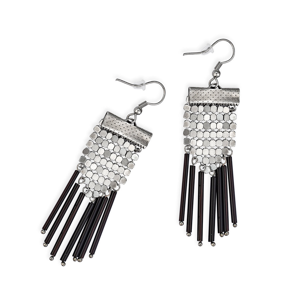 Shaman Mine Earrings In Black - Myra USA