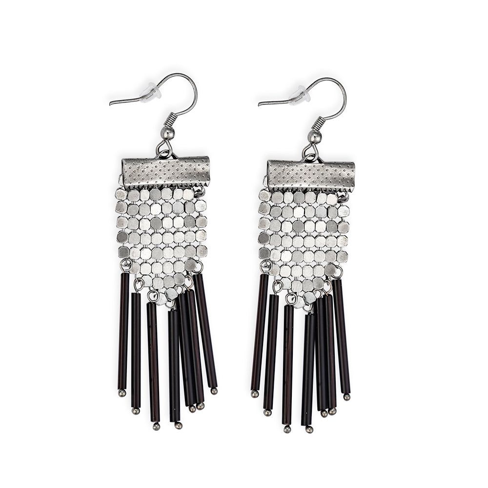 Shaman Mine Earrings In Black - Myra USA