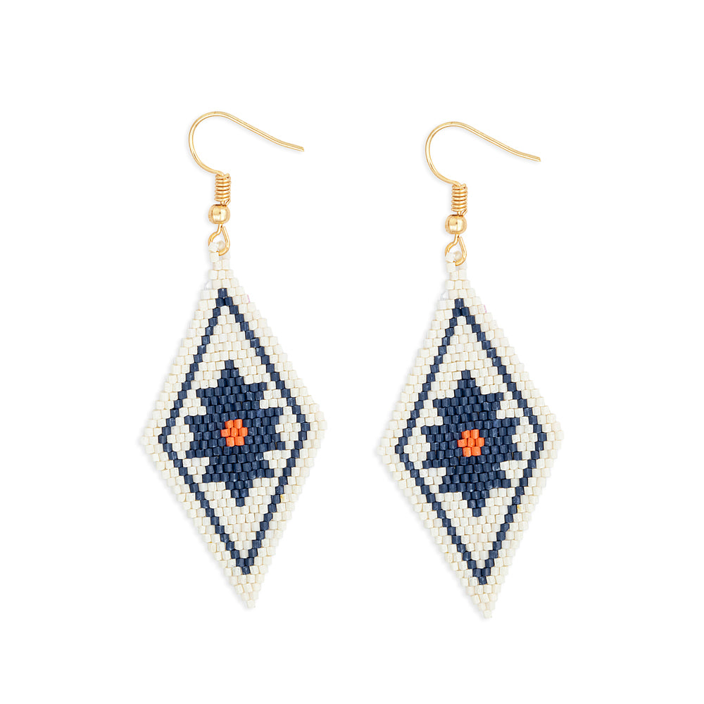 Roaming Sky Beaded Earrings - Myra USA